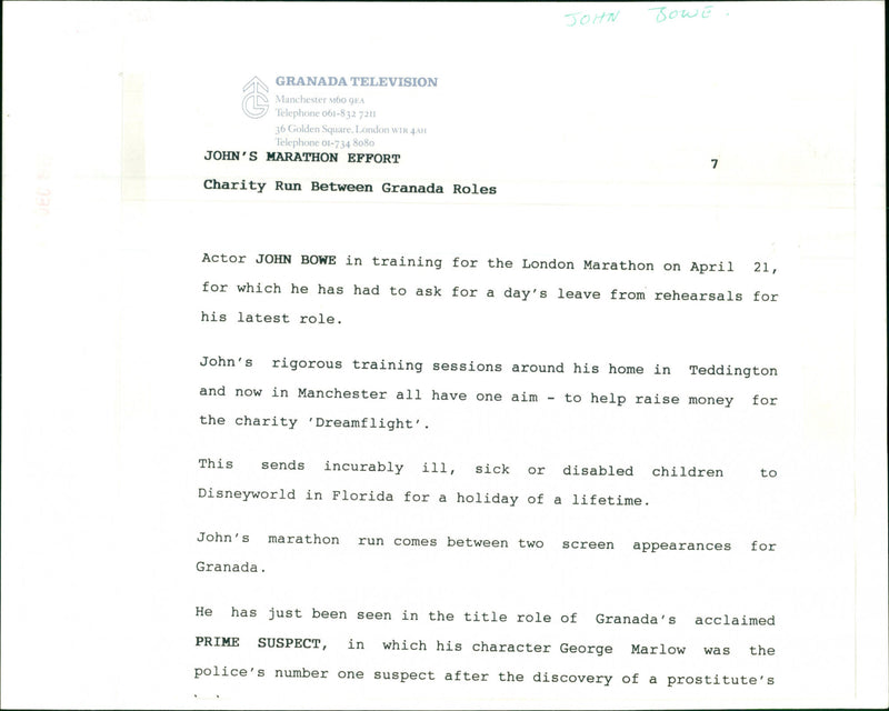 John Bowe - Vintage Photograph