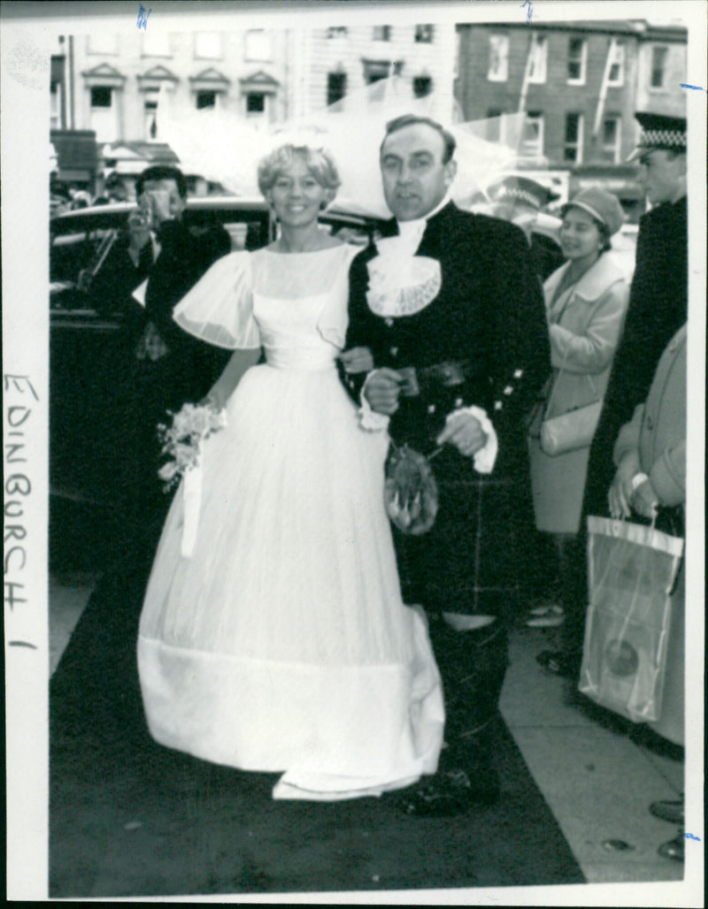 Wedding of Babs Beverley of Beverley Sisters - Vintage Photograph