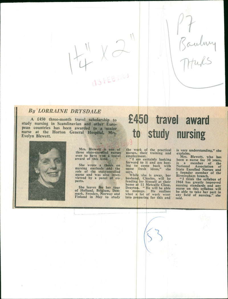 Evelyn Blewett - Vintage Photograph