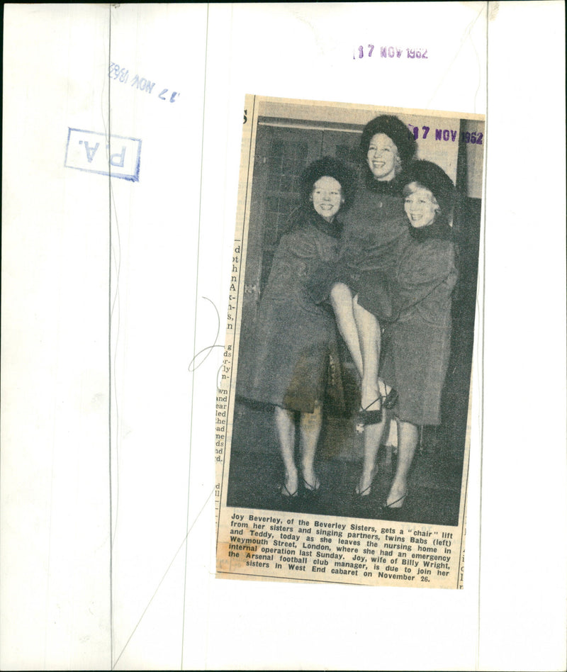 The Beverley Sisters - Vintage Photograph