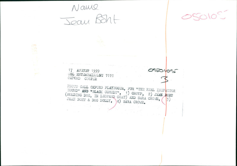 Jean Boht - Vintage Photograph