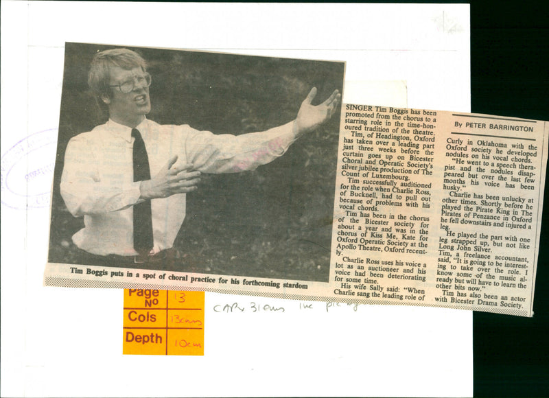 Tim Boggis - Vintage Photograph