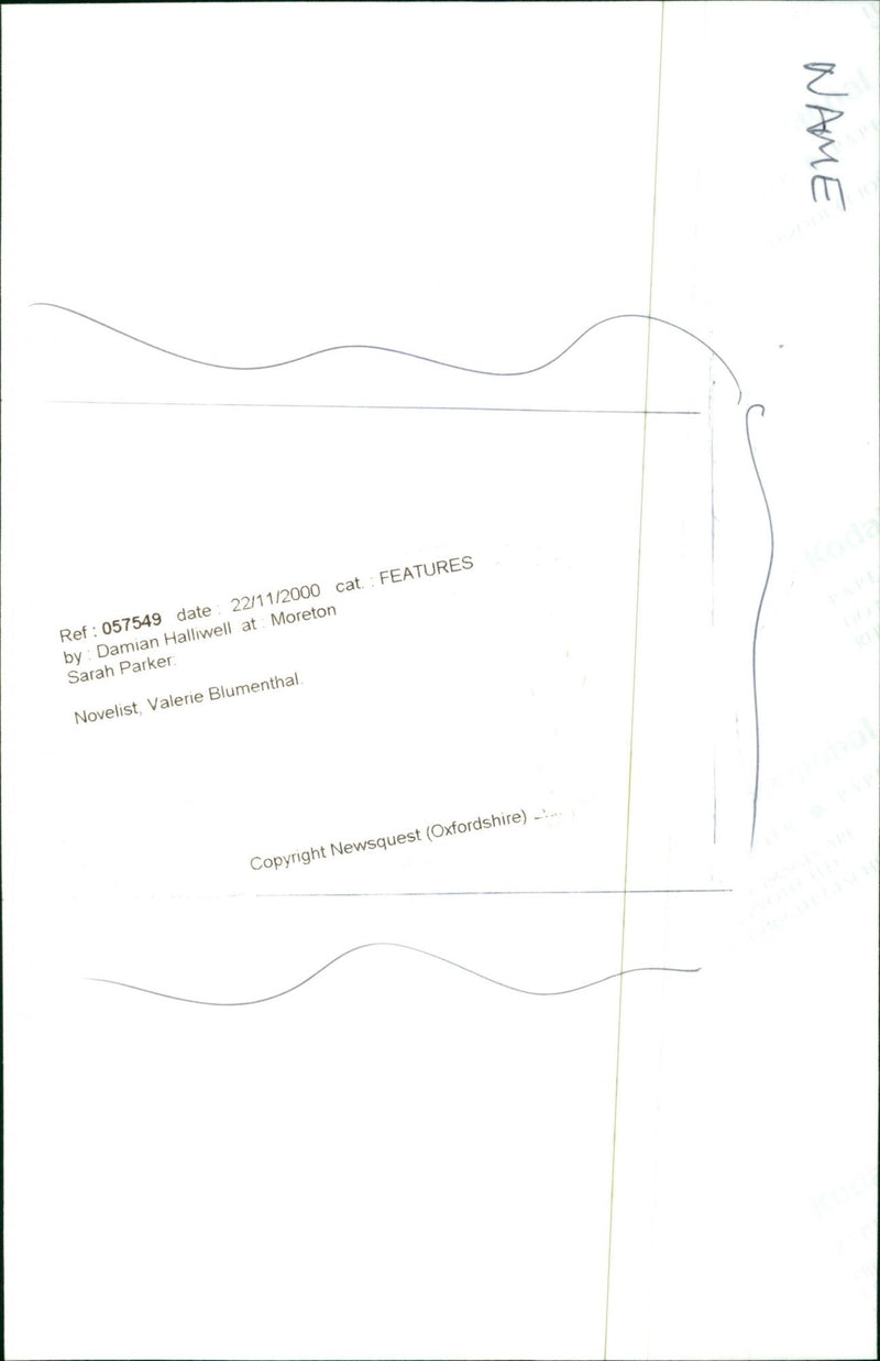 Valerie Blumenthal - Vintage Photograph