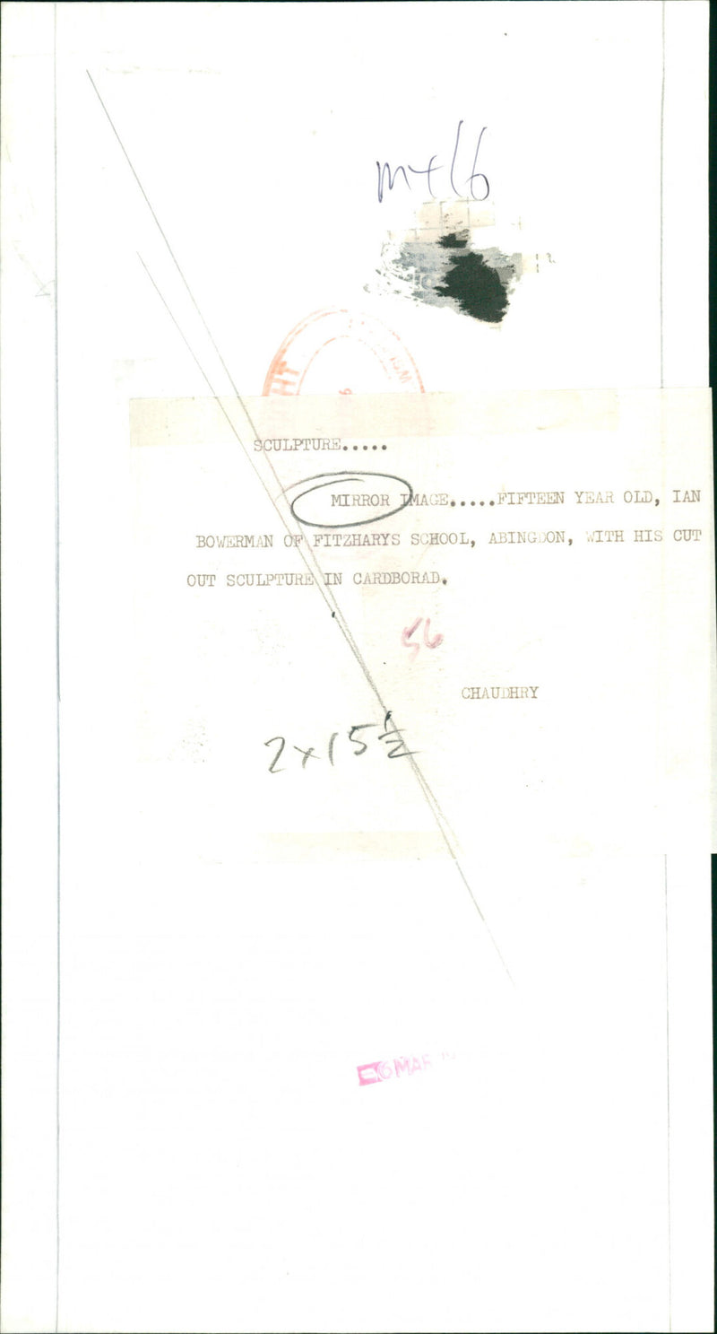 Ian Bowerman - Vintage Photograph