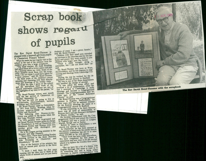 Rev. David Bond-Thomas - Vintage Photograph