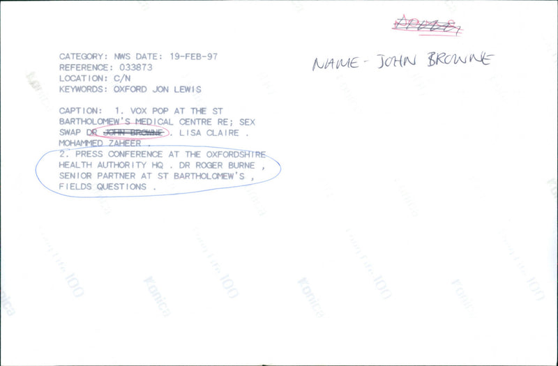 Dr. Roger Burne - Vintage Photograph