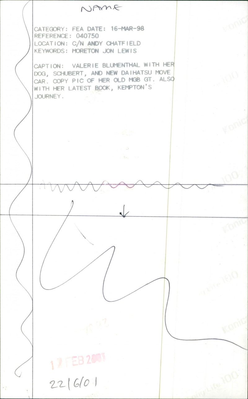 Valerie Blumenthal - Vintage Photograph