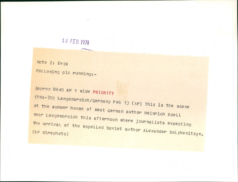 Heinrich Boell - Vintage Photograph