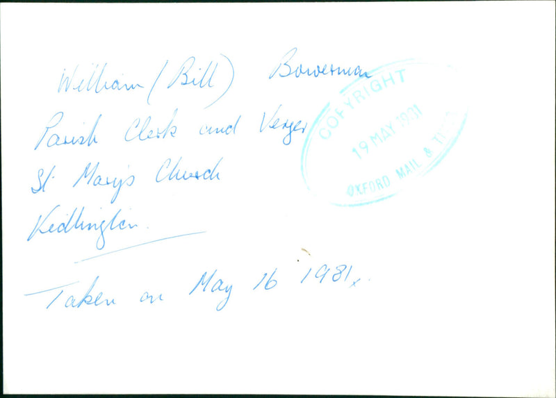 William Bowerman - Vintage Photograph