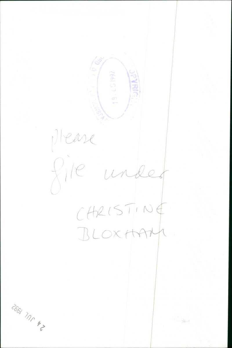 Christine Bloxham - Vintage Photograph