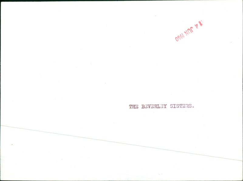 Beverley Sisters - Vintage Photograph
