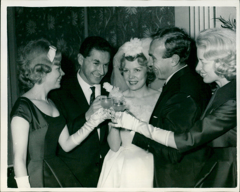 Wedding of Teddie Beverley and Peter Felix - Vintage Photograph