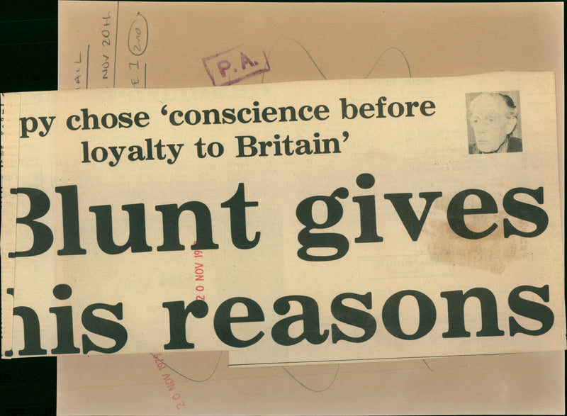 Sir Anthony Blunt - Vintage Photograph