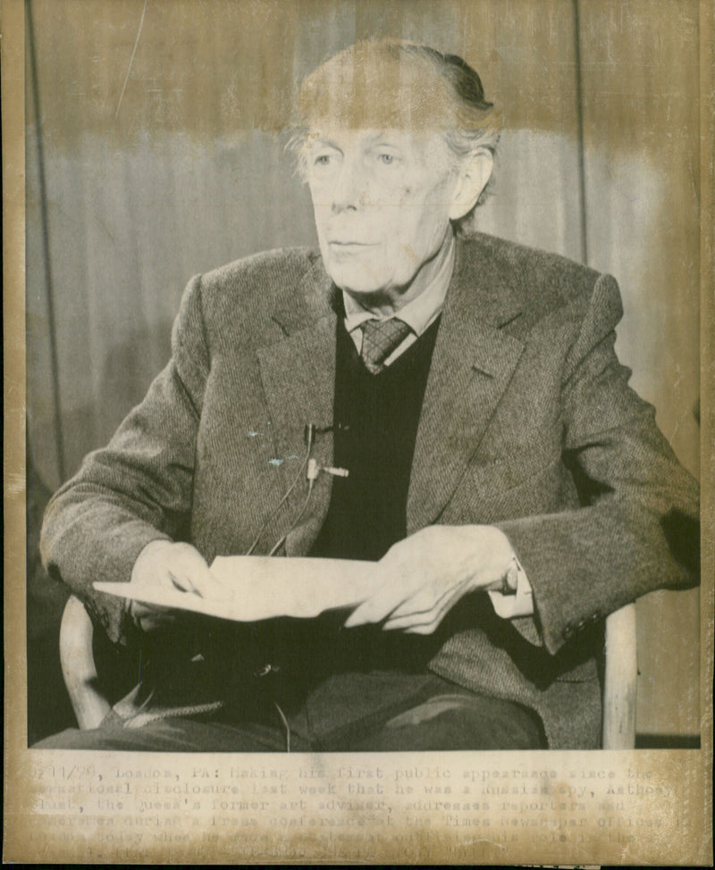 Sir Anthony Blunt - Vintage Photograph