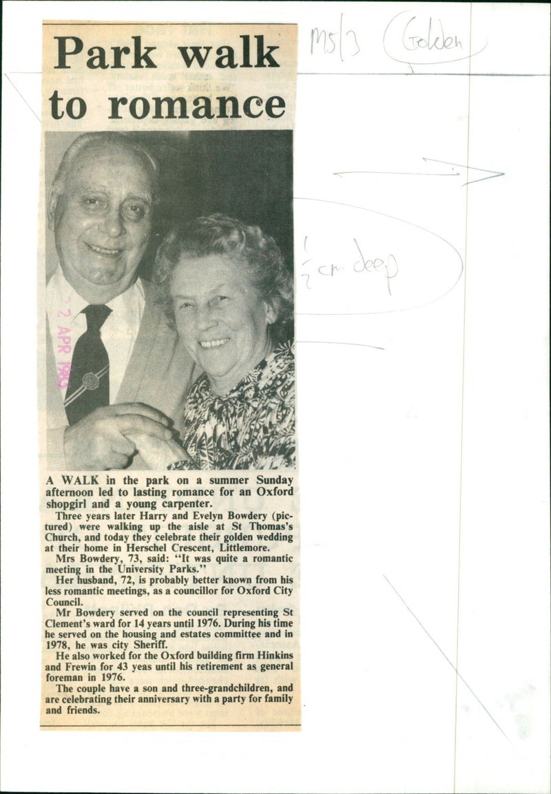 Harry and Evelyn Bowdery - Vintage Photograph