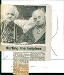 Pensioners Mary and Wally Bowerman - Vintage Photograph