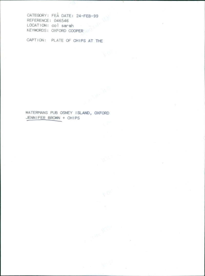 Jennifer Brown - Vintage Photograph