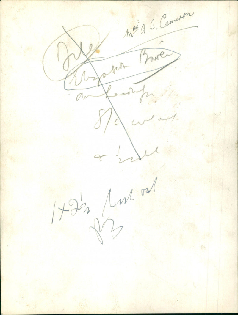 Elizabeth Bowen - Vintage Photograph