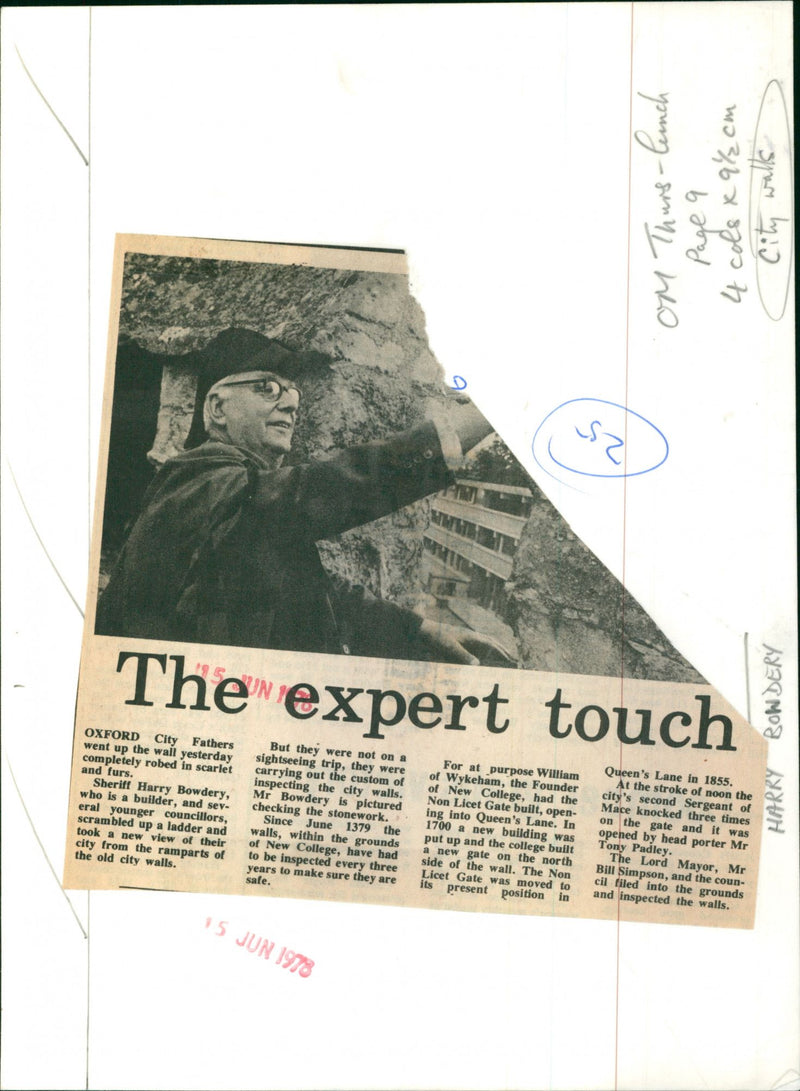 Harry Bowdery - Vintage Photograph