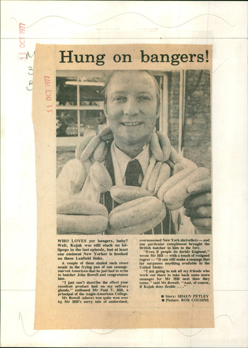 Butcher John Bowell - Vintage Photograph