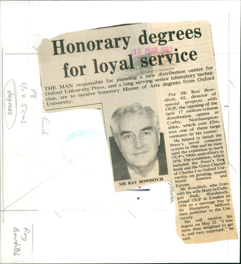 Roy Bowditch - Vintage Photograph