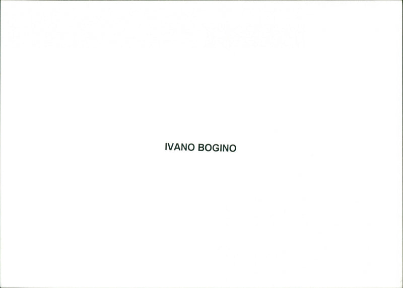 Ivano Bogino - Vintage Photograph