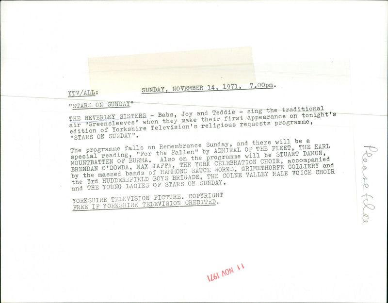 Beverley Sisters - Vintage Photograph