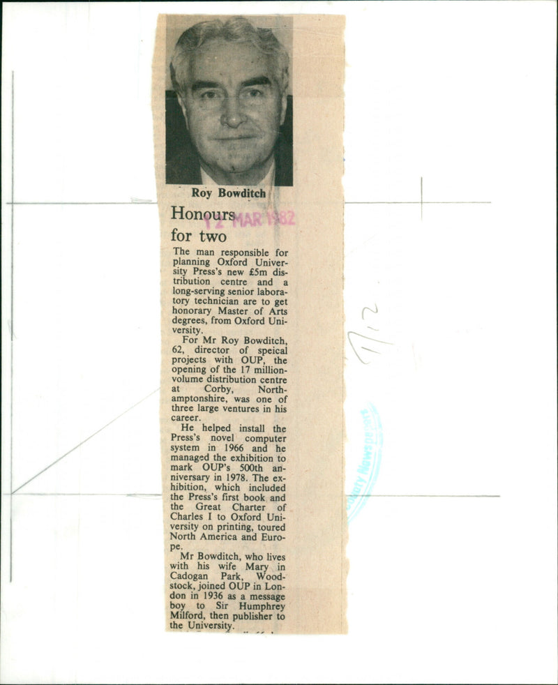 Roy Bowditch - Vintage Photograph