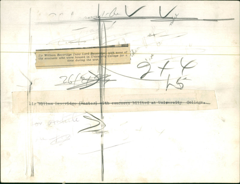 Sir William Beveridge - Vintage Photograph