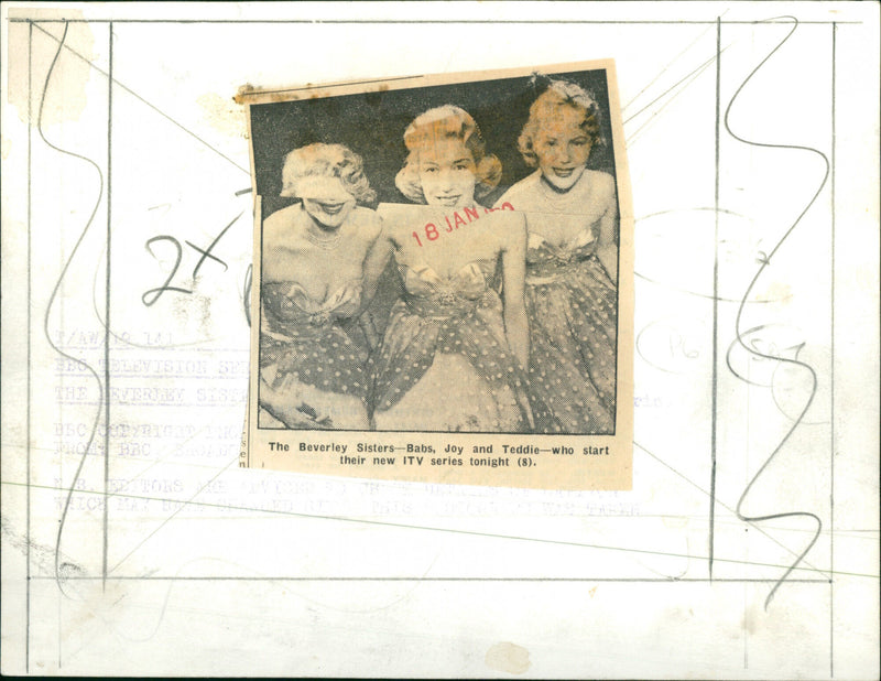 Beverley Sisters - Vintage Photograph