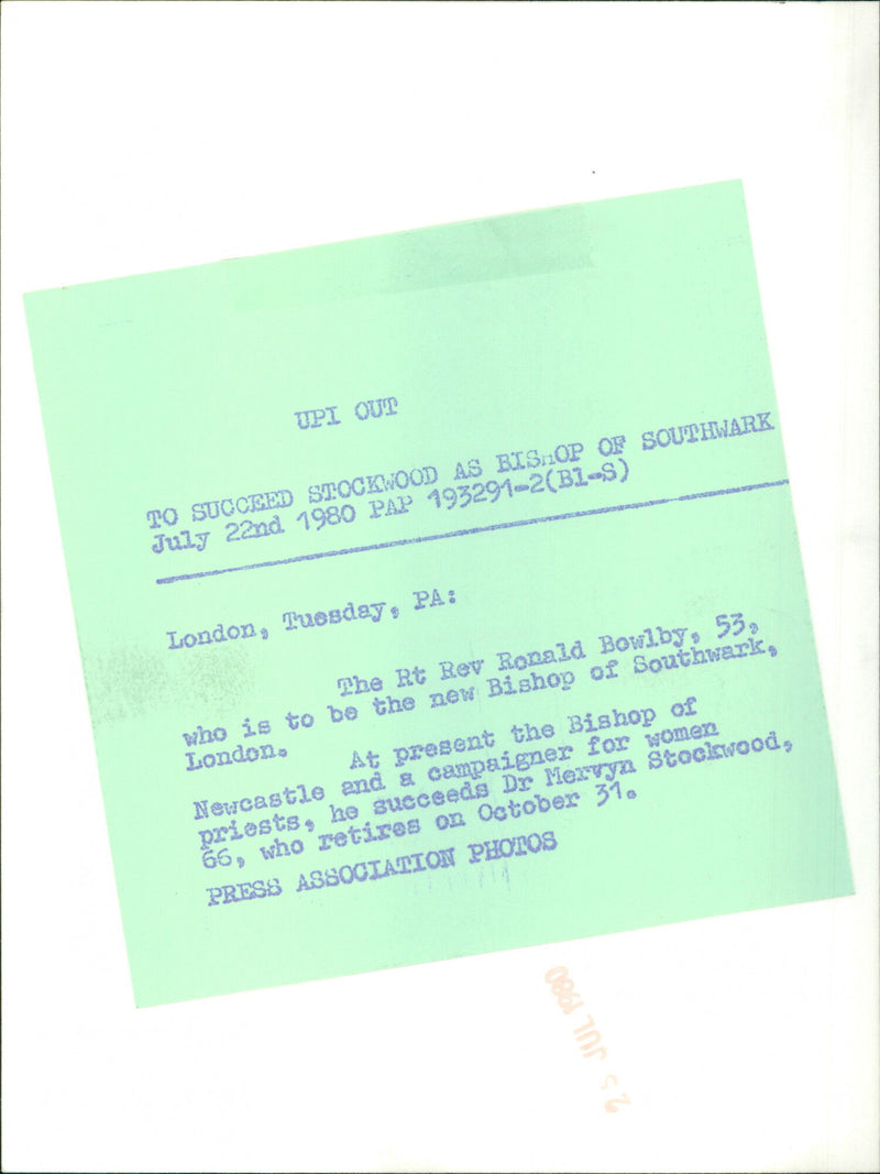 Ronald Bowlby - Vintage Photograph