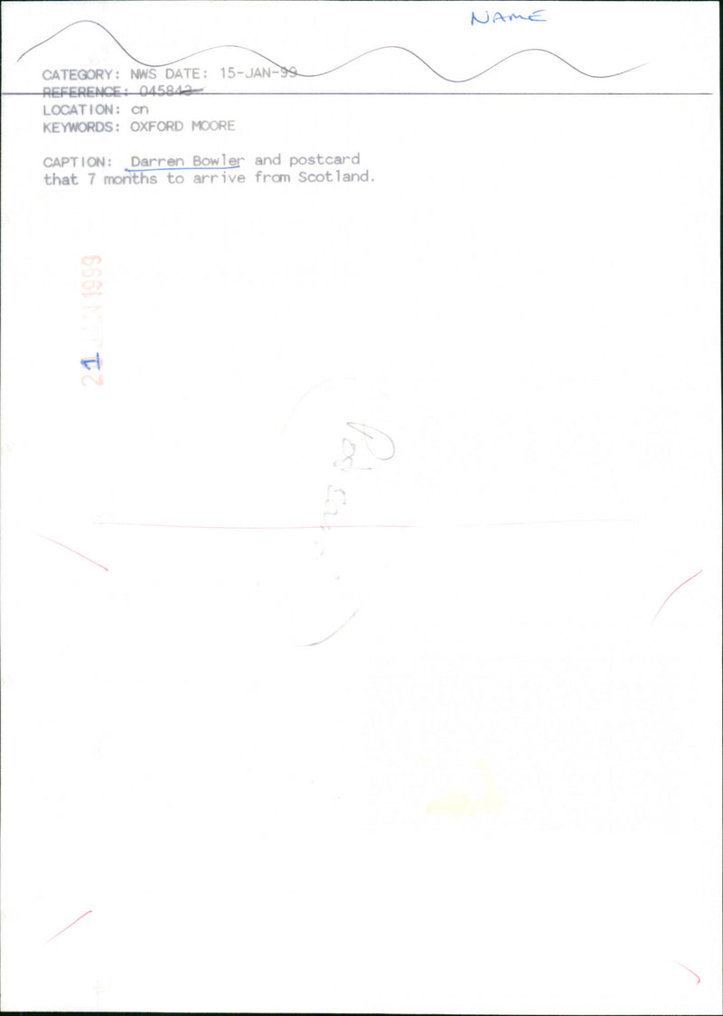 Darren Bowler - Vintage Photograph