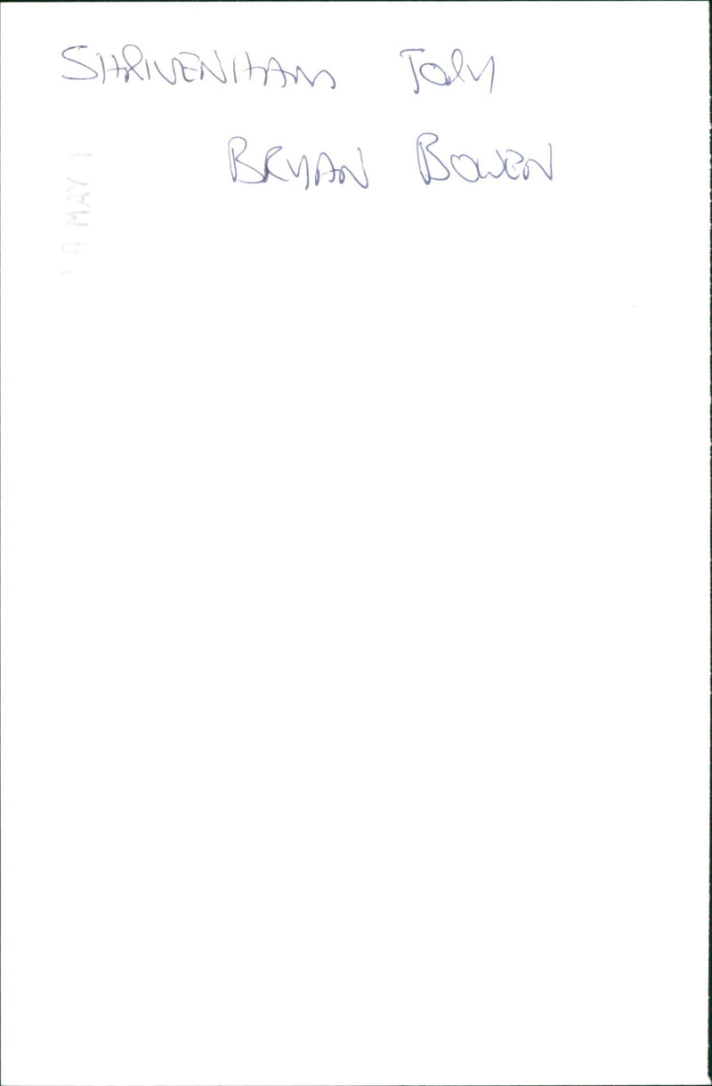 Bryan Bowen - Vintage Photograph