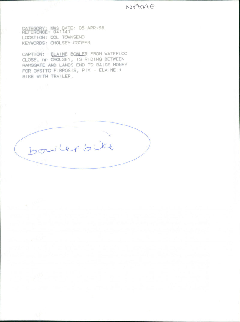 Elaine Bowler - Vintage Photograph