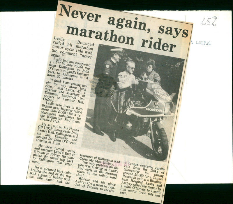 Leslie Bousted - Vintage Photograph