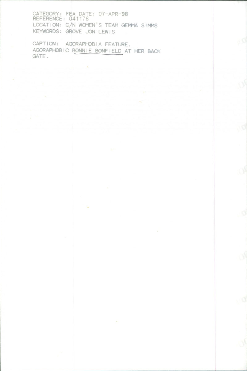 Bonnie Bonfield - Vintage Photograph