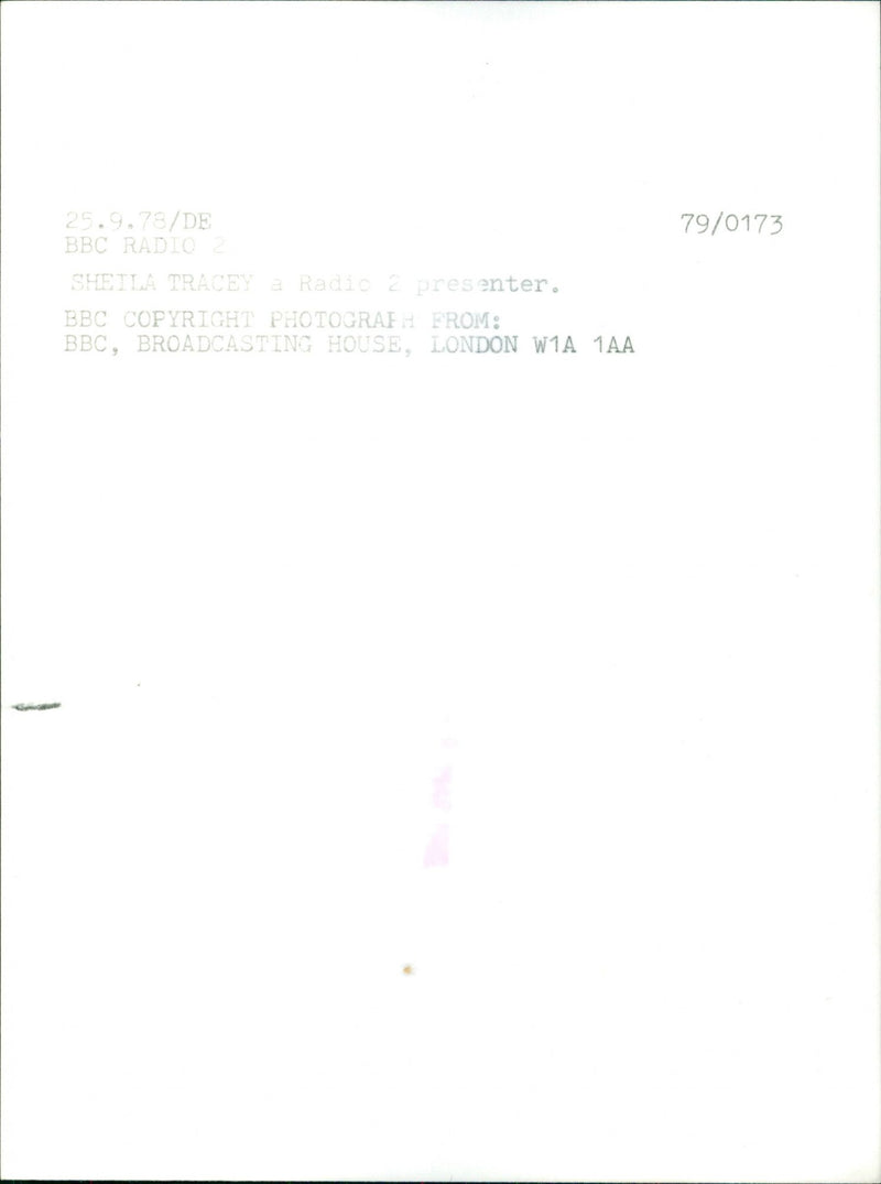 Sheila Tracy - Vintage Photograph