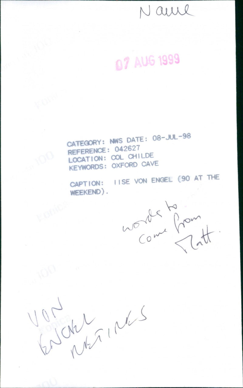 Ilse von Engel - Vintage Photograph