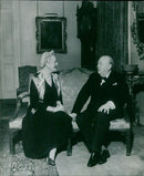Winston Churchill with wife Clementine - Vintage Photograph