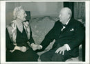Winston Churchill with wife Clementine - Vintage Photograph