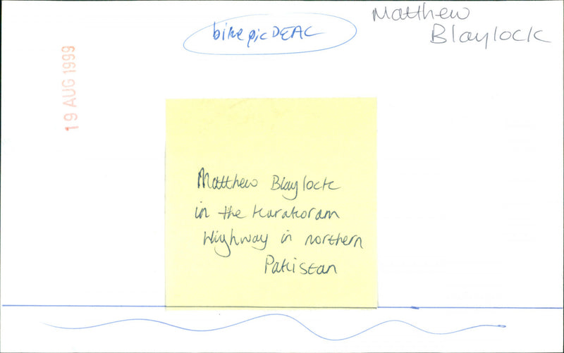 Matthew Blaylock - Vintage Photograph