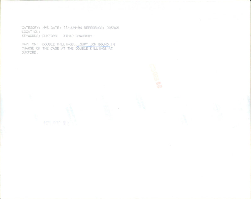 Jon Bound - Vintage Photograph