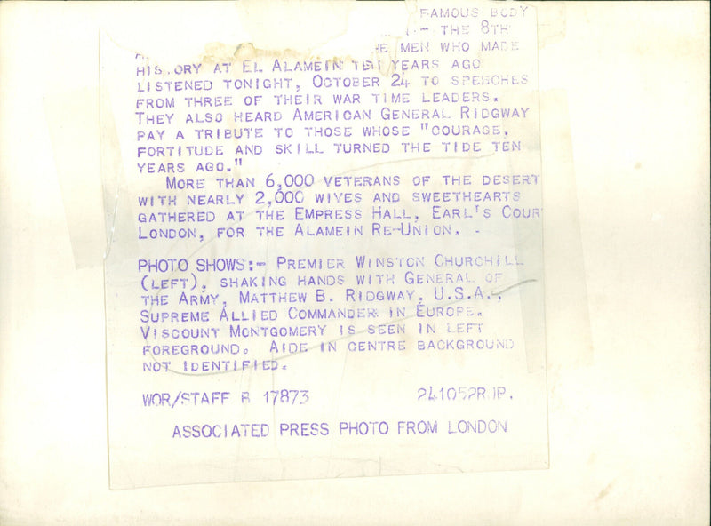 Winston Churchill - Vintage Photograph