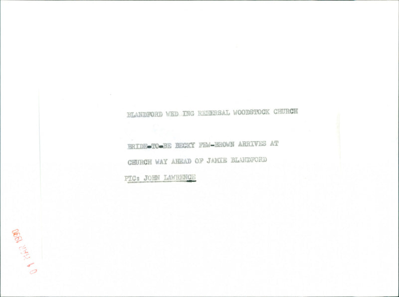 Becky Few-Brown - Vintage Photograph