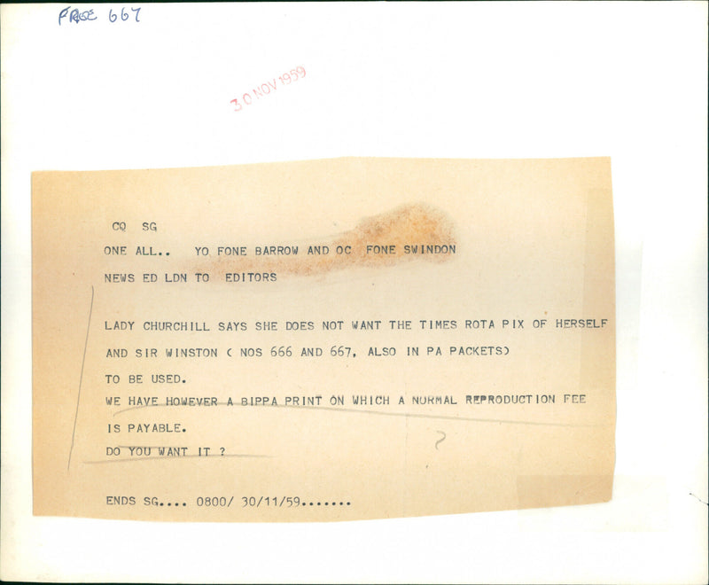 Lady Churchill - Vintage Photograph