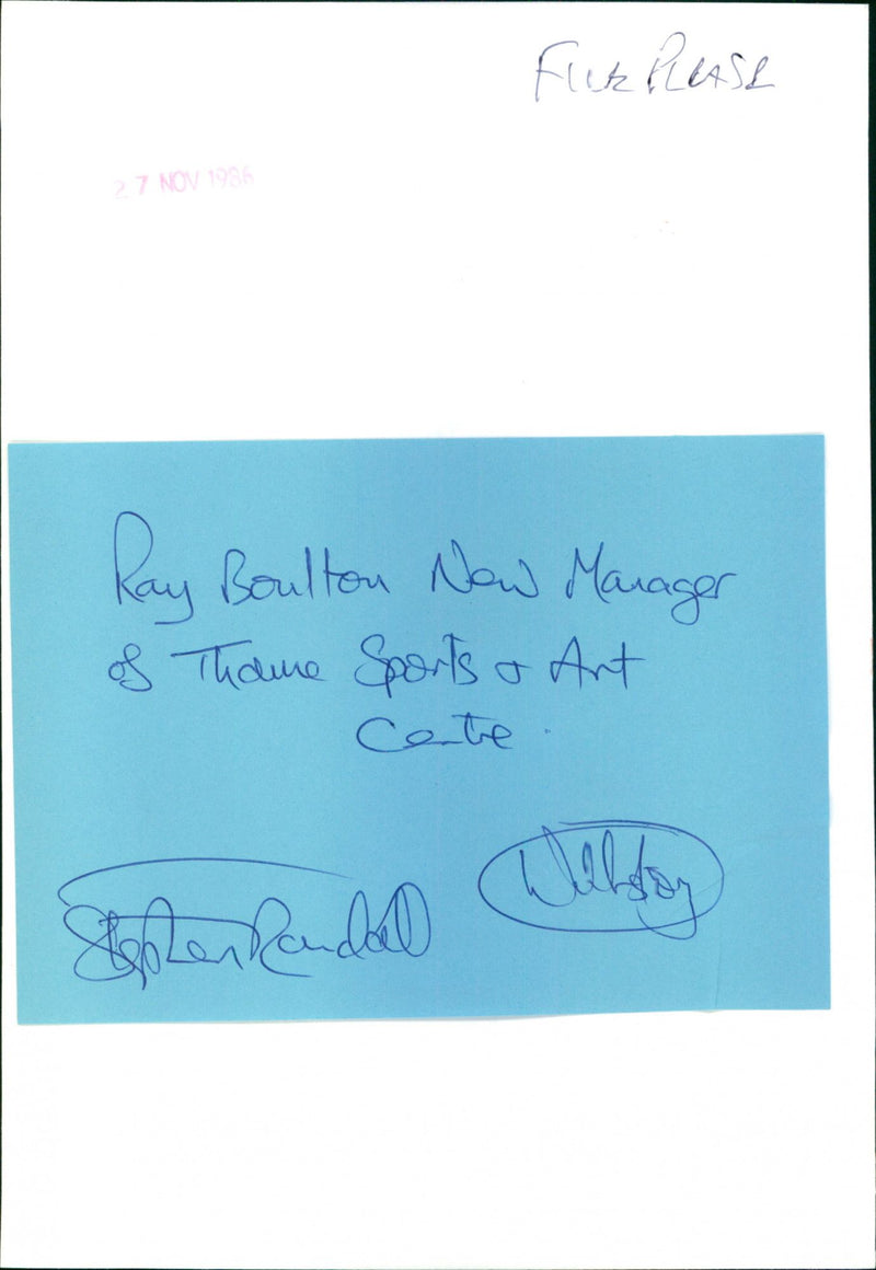 Ray Boulton - Vintage Photograph