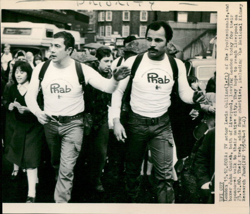 John Conteh and Lewis Collins - Vintage Photograph