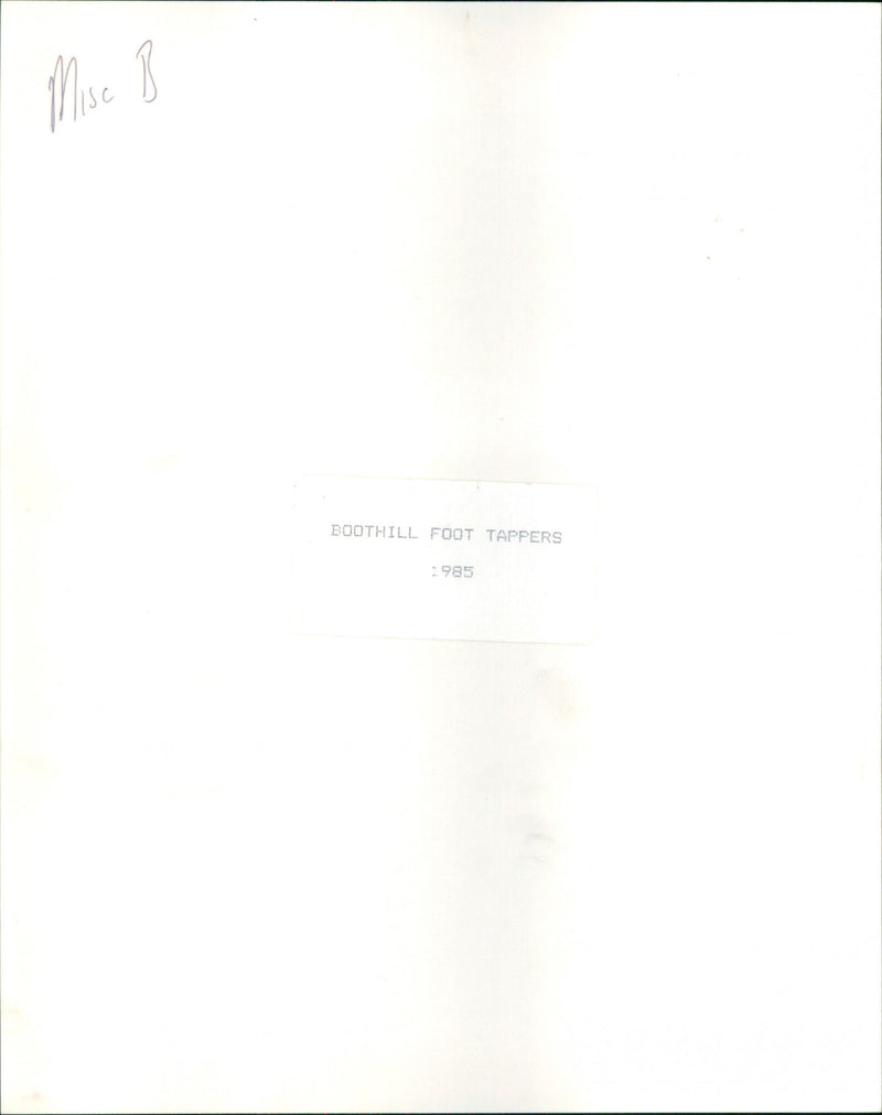 Boothill Foot Tappers - Vintage Photograph