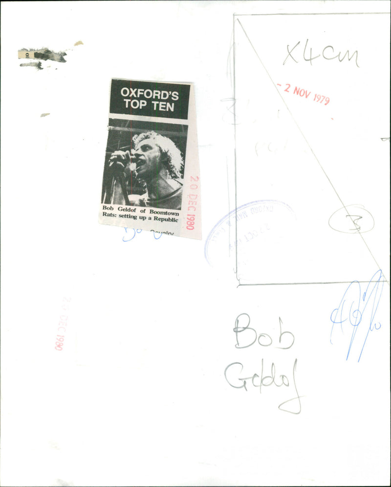 Bob Geldof - Vintage Photograph