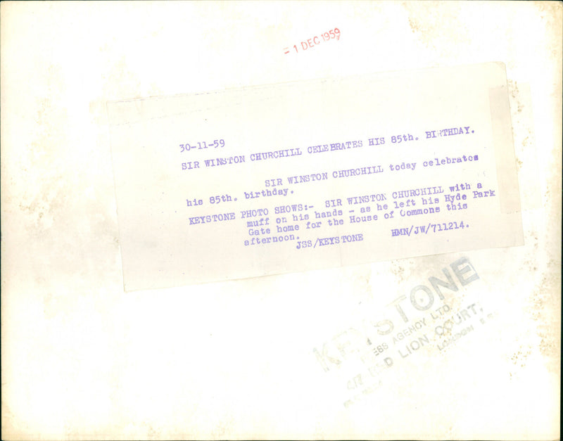 Winston Churchill - Vintage Photograph